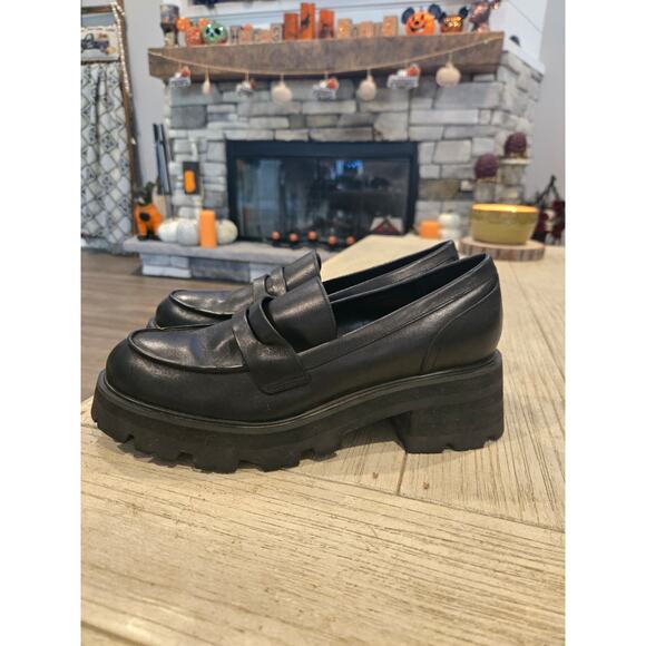 Marc Fisher LTD Latika Women's Black Slip-On Lug Sole Loafers Size 9M - Picture 6 of 9